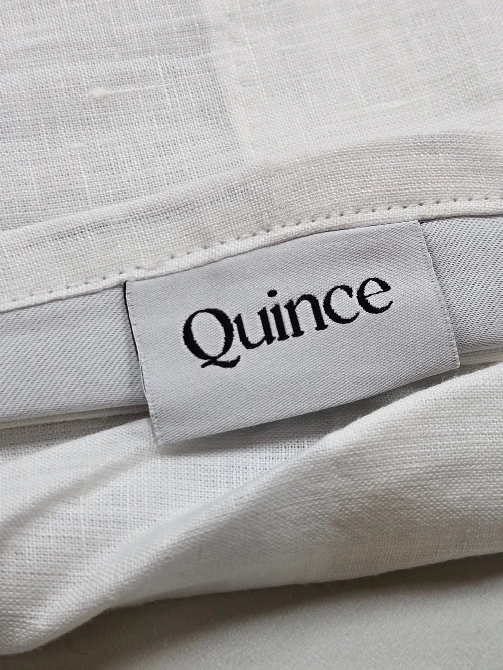 NWOT QUINCE Set Of 2 48x84 European Linen True Blackout Curtains White 9369